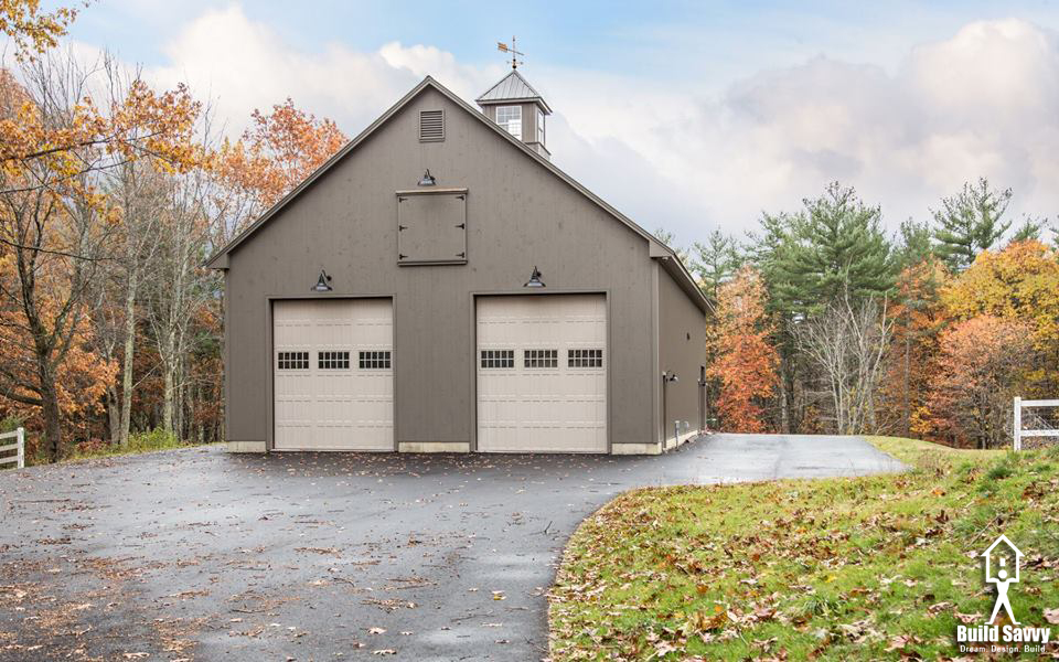 Custom RV Garage with Two Doors