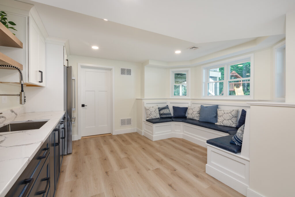 Finished Basement renovation in Bedford NH by Build Savvy, LLC